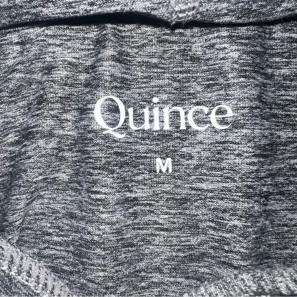 Quince Heather Grey Flowknit Pullover Hoodie Women’s Medium NWOT - Picture 2 of 10